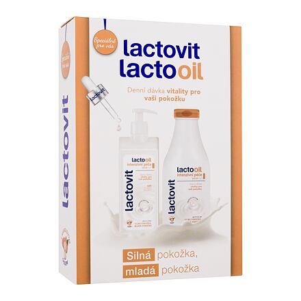 Lactovit LactoOil Intensive Care Kit dámské dárková sada tělové mléko LactoOil Intensive Care Body Milk 400 ml + sprchový gel LactoOil Intensive Care Shower Gel 500 ml pro ženy