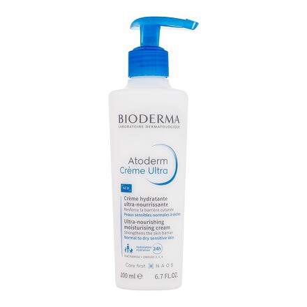 BIODERMA Atoderm Crème Ultra With a Pump unisex vyživující a hydratační tělový krém pro normální až suchou a citlivou pokožku 200 ml unisex