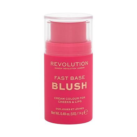 Makeup Revolution London Fast Base Blush dámská tvářenka v tyčince 14 g odstín rose