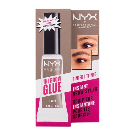 NYX Professional Makeup The Brow Glue Instant Brow Styler tónovací gel na obočí s extrémní fixací 5 g odstín hnědá