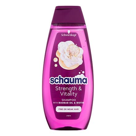 Schwarzkopf Schauma Strength & Vitality Shampoo dámský šampon pro posílení a vitalitu 400 ml pro ženy