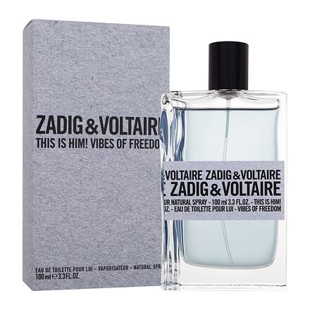 Zadig & Voltaire This is Him! Vibes of Freedom pánská toaletní voda 100 ml pro muže poškozená krabička