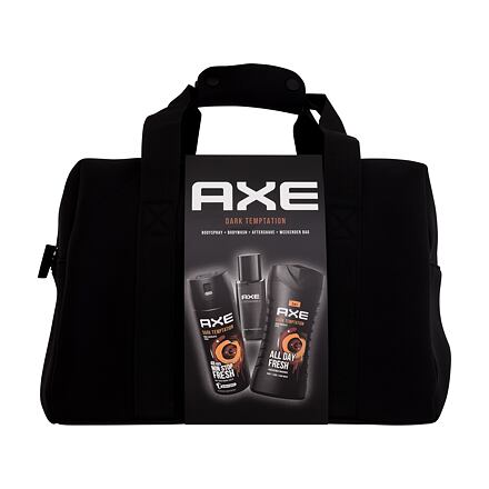 Axe Dark Temptation pánský dárková sada sprchový gel 250 ml + deodorant 150 ml + voda po holení 100 ml + víkendová taška pro muže