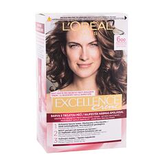 Barva na vlasy L'Oréal Paris Excellence Creme Triple Protection 48 ml 600 Natural Dark Blonde poškozená krabička