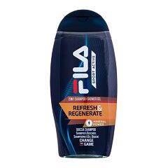 Sprchový gel Fila Sport Active Refresh & Regenerate 2in1 Shampoo + Shower Gel 250 ml