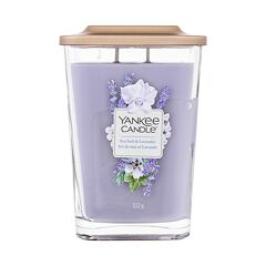 Vonná svíčka Yankee Candle Elevation Collection Sea Salt & Lavender 552 g vada zbarvení