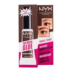 Gel a pomáda na obočí NYX Professional Makeup The Brow Glue Instant Brow Styler 5 g 03 Medium Brown poškozená krabička