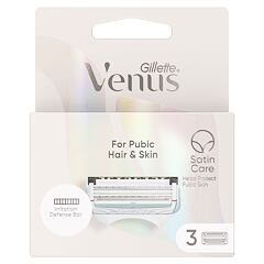 Náhradní břit Gillette Venus Satin Care For Pubic Hair & Skin 3 ks