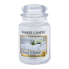 Vonná svíčka Yankee Candle Fluffy Towels 623 g vada zbarvení