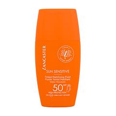 Opalovací přípravek na obličej Lancaster Sun Sensitive Tinted Mattifying Fluid SPF50 30 ml poškozená krabička