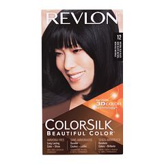 Barva na vlasy Revlon Colorsilk Beautiful Color 59,1 ml 12 Natural Blue Black poškozená krabička