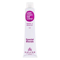 Barva na vlasy Kallos Cosmetics KJMN Cream Hair Colour Keratin & Argan Oil Special Blonds 100 ml 902 Ultra Light Violet Blond