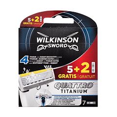 Náhradní břit Wilkinson Sword Quattro Titanium 7 ks