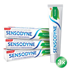 Zubní pasta Sensodyne Fluoride Trio 3x75 ml