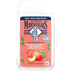 Sprchový gel Le Petit Marseillais Extra Gentle Shower Gel Organic White Peach & Organic Nectarine 250 ml