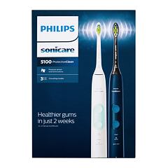 Sonický zubní kartáček Philips Sonicare 5100 Protective Clean HX6851/34 1 ks poškozená krabička Kazeta