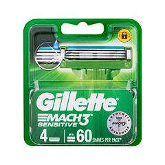 Náhradní břit Gillette Mach3 Sensitive 4 ks