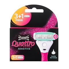 Náhradní břit Wilkinson Sword Quattro For Women Sensitive 4 ks