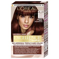 Barva na vlasy L'Oréal Paris Excellence Creme Triple Protection 48 ml 4UR Universal Dark Red