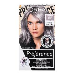 Barva na vlasy L'Oréal Paris Préférence Vivid Colors 60 ml 9,112 Smokey Grey poškozená krabička