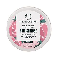 Tělové máslo The Body Shop British Rose 50 ml