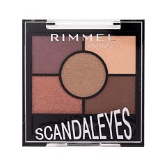 Oční stín Rimmel London Scandaleyes 5 Pan Eyeshadow Palette 3,8 g 005 Sunset Bronze