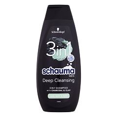 Šampon Schwarzkopf Schauma Men Deep Cleansing 3in1 400 ml poškozený flakon