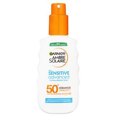 Opalovací přípravek na tělo Garnier Ambre Solaire Sensitive Advanced Hypoallergenic Spray SPF50+ 150 ml