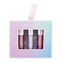 Lesk na rty Baylis & Harding Jojoba, Vanilla & Almond Oil Signature Collection Glossy Lip Trio 2,5 ml Kazeta