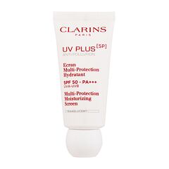 Denní pleťový krém Clarins UV Plus 5P Multi-Protection Moisturizing Screen SPF50 30 ml Translucent