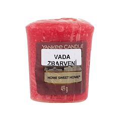 Vonná svíčka Yankee Candle Home Sweet Home 49 g vada zbarvení