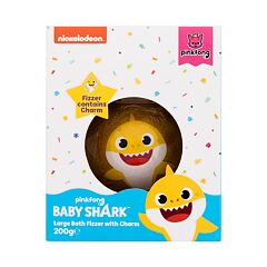 Bomba do koupele Pinkfong Baby Shark Bath Fizzer Yellow 200 g poškozená krabička