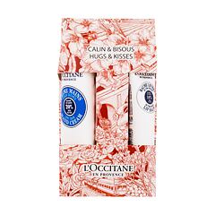 Krém na ruce L'Occitane Shea Butter Hugs & Kisses 30 ml Kazeta