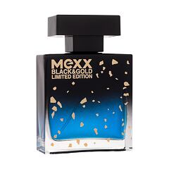 Toaletní voda Mexx Black & Gold Limited Edition 50 ml poškozená krabička