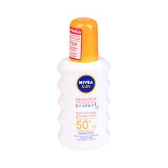 Opalovací přípravek na tělo Nivea Sun Sensitive Immediate Protect+ Sun-Allergy SPF50+ 200 ml poškozený flakon