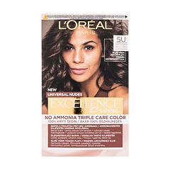 Barva na vlasy L'Oréal Paris Excellence Creme Triple Protection 48 ml 5U Light Brown poškozená krabička