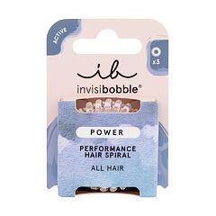 Gumička na vlasy Invisibobble Power Performance Hair Spiral 3 ks Crystal Clear