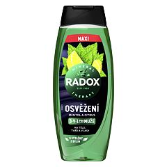 Sprchový gel Radox Refreshment Menthol And Citrus 3-in-1 Shower Gel 450 ml