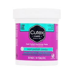 Odlakovač nehtů Cutex Nail Polish Away Nail Polish Remover Pads 30 ks