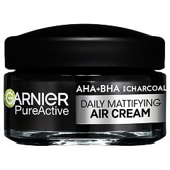 Denní pleťový krém Garnier Pure Active AHA + BHA Charcoal Daily Mattifying Air Cream 50 ml