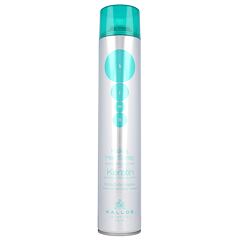 Lak na vlasy Kallos Cosmetics Hair Spray Extra Strong Hold With Keratin 750 ml poškozený flakon