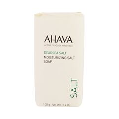 Tuhé mýdlo AHAVA Deadsea Salt Moisturizing Salt Soap 100 g poškozená krabička