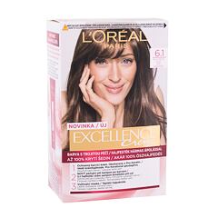 Barva na vlasy L'Oréal Paris Excellence Creme Triple Protection 48 ml 6,1 Natural Dark Ash Blonde poškozená krabička