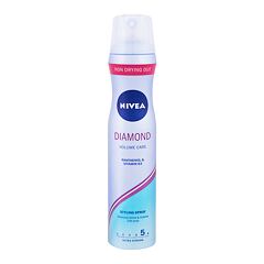 Lak na vlasy Nivea Diamond Volume Care 250 ml poškozený flakon