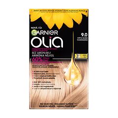 Barva na vlasy Garnier Olia 60 g 9,0 Light Blonde poškozená krabička