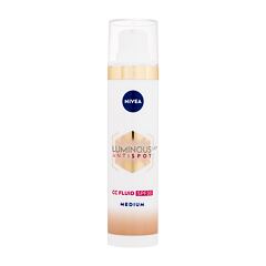 CC krém Nivea Luminous 630 Antispot CC Fluid SPF30 40 ml 02 Medium poškozená krabička