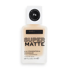 Make-up Revolution Relove Super Matte 2 in 1 Foundation & Concealer 24 ml F6