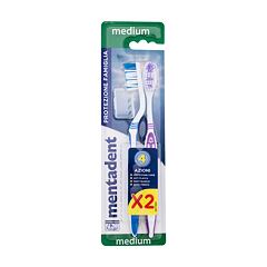 Klasický zubní kartáček Mentadent Family Protection Toothbrush Medium 2 balení