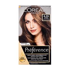 Barva na vlasy L'Oréal Paris Préférence 60 ml 6.35 poškozená krabička