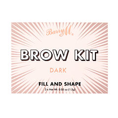 Set a paletka na obočí Barry M Brow Kit  4,5 g Dark